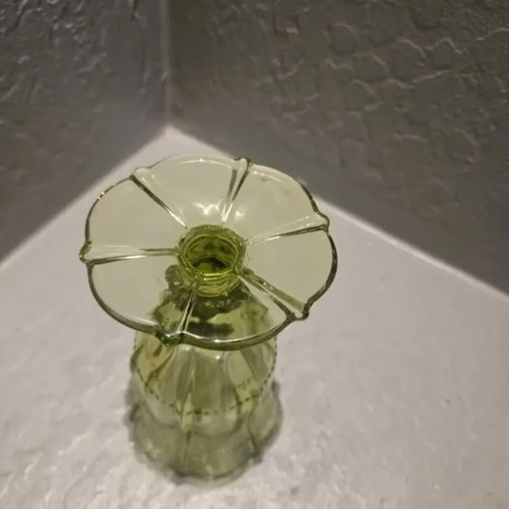 Vintage Juliska Colette Green Footed Embossed 5.5